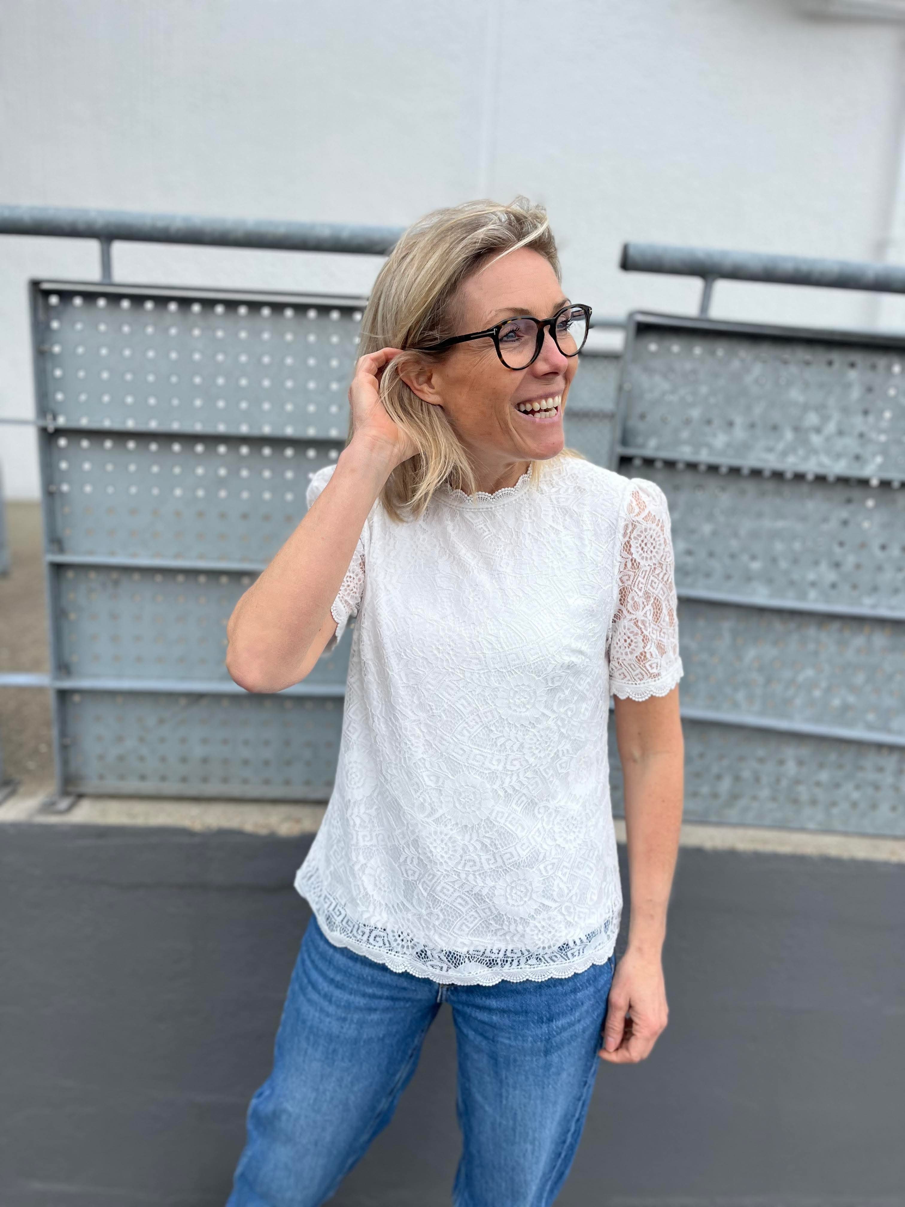 PCOLLINE T-Shirt - Cloud Dancer